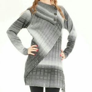 😊 Baciano Fringed Asymmetrical Sweater /Dress